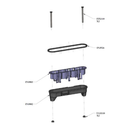 FIXA_CLV_LINEAIRE-KIT FIXATION CLAVIER LINEAIRE OPTIQUE