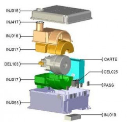 COQUILLES MOTEUR DEL103 ET MOT029