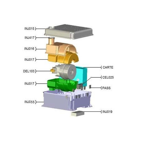  COQUILLES MOTEUR DEL103 ET MOT029 