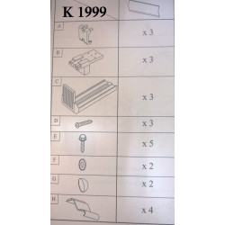 KIT FIXATION TABLIER STD