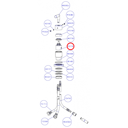CR2736-CARTOUCHE INVERSEUR DELTA / ELITE